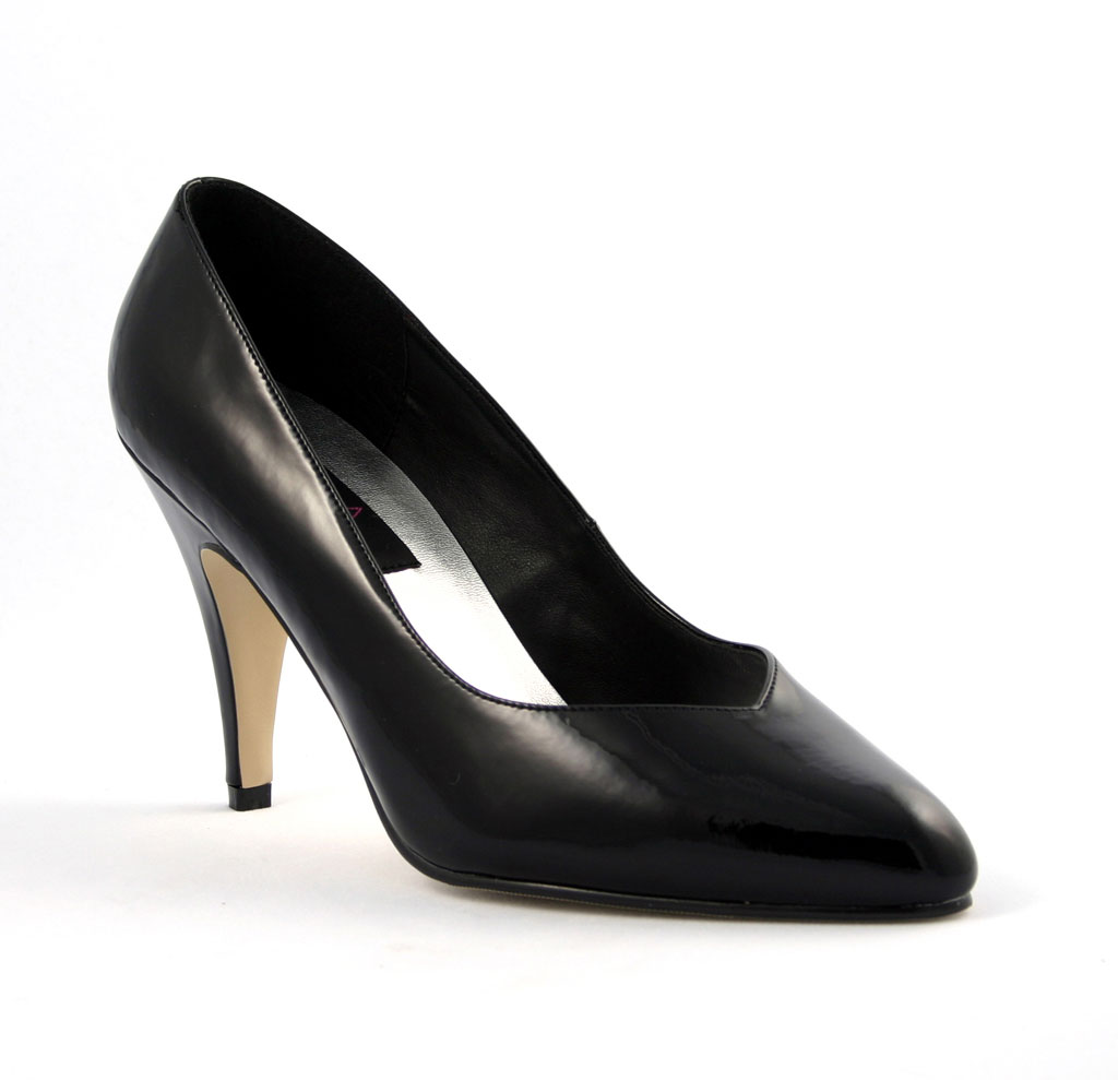 PLEASER DREAM-420W 4" Heel Pump Blk Pat