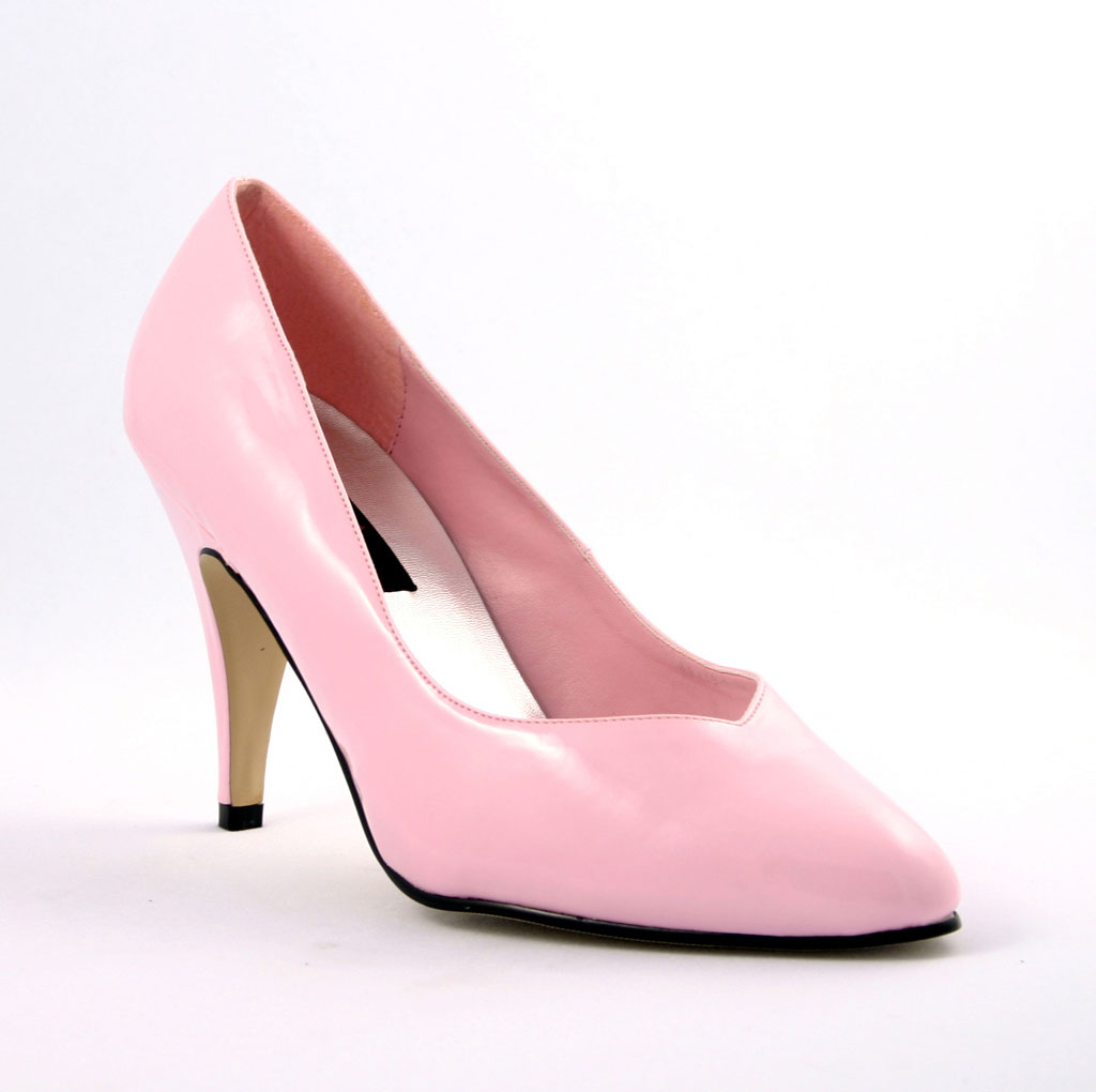 PLEASER DREAM-420W 4" Heel Pump B. Pink Pat