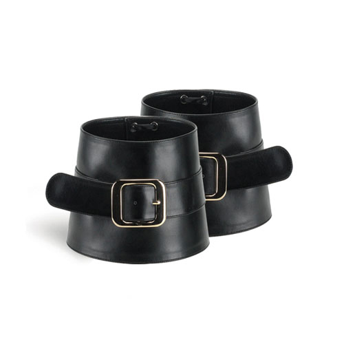 CLEARANCE BC-06 *Reversible Buccaneer Boot Cuff Blk Pu