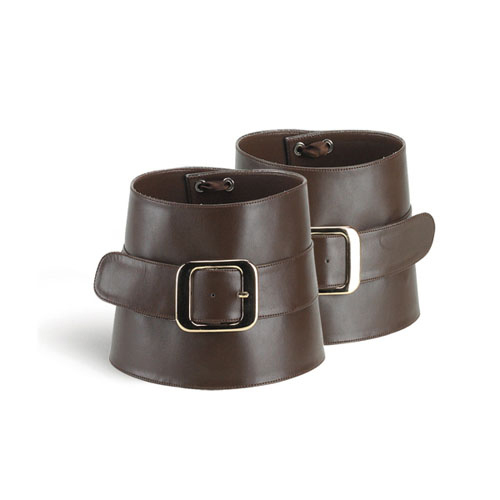 CLEARANCE BC-06 *Reversible Buccaneer Boot Cuff Brown Pu
