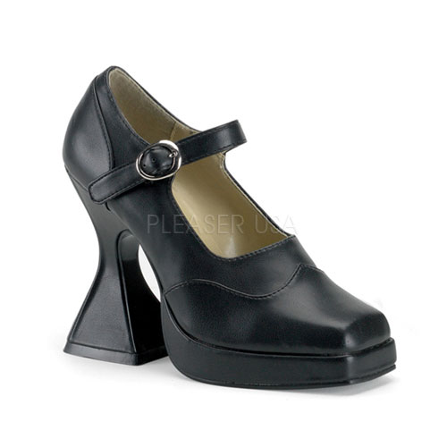 DEMONIA BAT 4-1/2" Cone Heel P/F Blk Pu Maryjane Sho Blk Pu