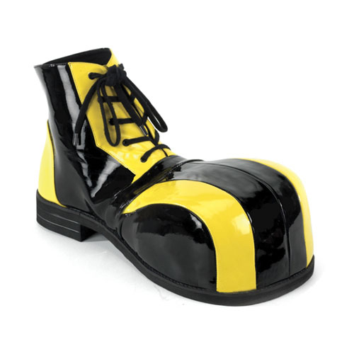 FUNTASMA CLOWN-05 Yellow-Blk Pu Bump Toe Clown Shoe Yellow-Blk Pat