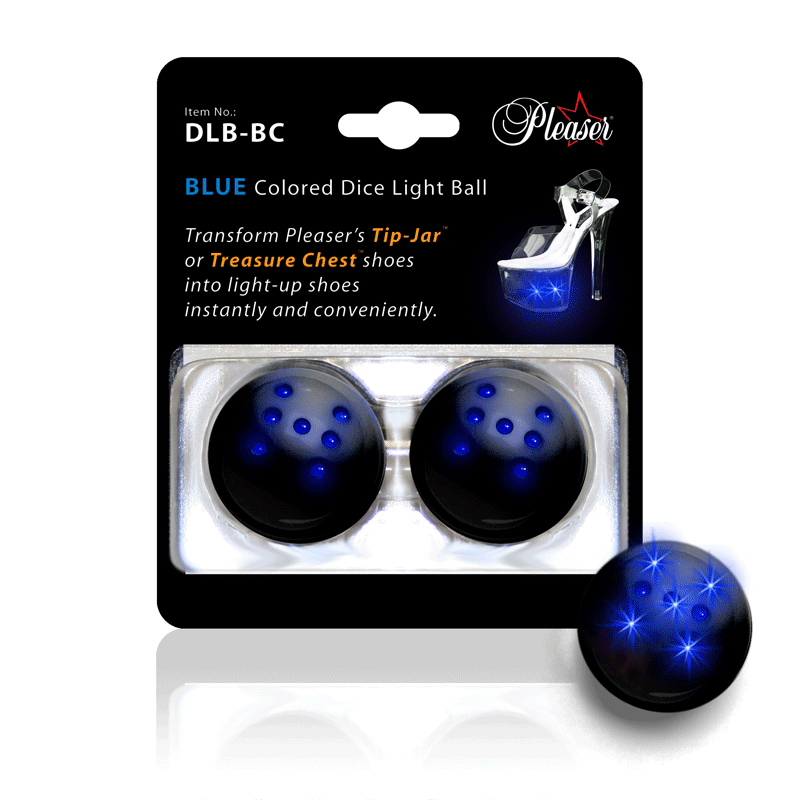 ACCESSORIES DICE LIGHT BALL Blue Colored  Dice Light Balls Blue Colored Dice Light Balls (2 PCS)