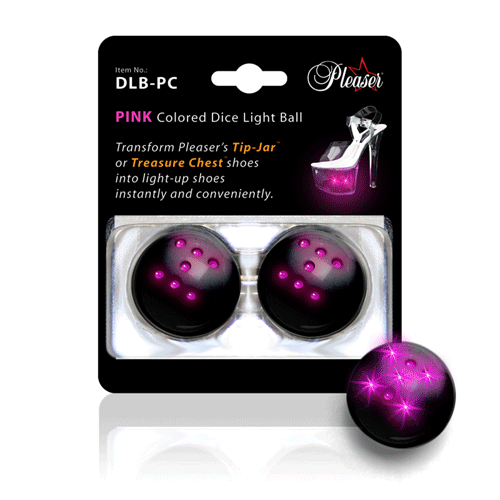 ACCESSORIES DICE LIGHT BALL Pink Colored  Dice Light Balls Pink Colored Dice Light Balls (2 PCS)