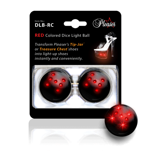 ACCESSORIES DICE LIGHT BALL Red Colored  Dice Light Balls Red Colored Dice Light Balls (2 PCS)