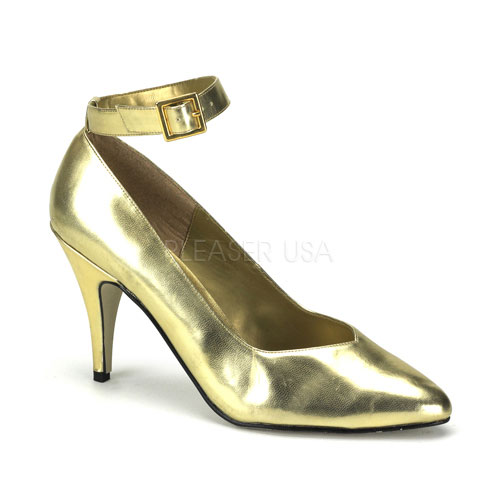 CLEARANCE DREAM-431W *4" Heel Pump(8227) Gold Pu