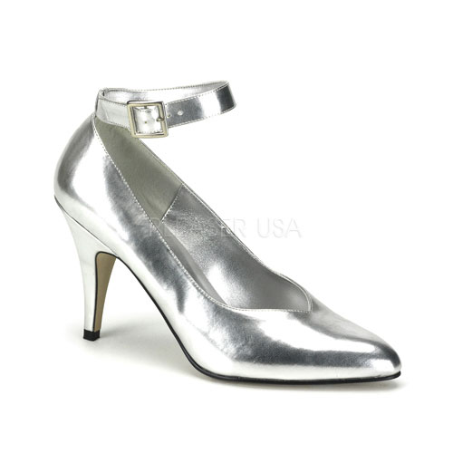 CLEARANCE DREAM-431W *4" Heel Pump(8227) Silver Pu