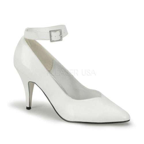 CLEARANCE DREAM-431W *4" Heel Pump(8227) White Pat