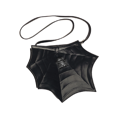 DEMONIA HB-213-1 BLK PU SPIDER WEB SHAPED PURSE Blk Pu Spider Web Shaped Purse