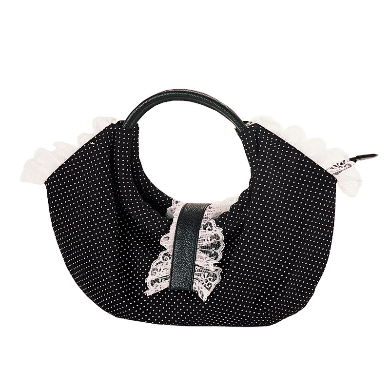 DEMONIA HB-238-1 POLKA DOT LOLITA PURSE Polka Dot Lolita Purse