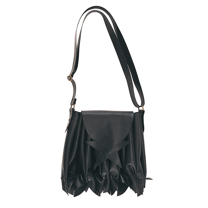 CLEARANCE HB-304-1 *RUBBER SHOULDER BAG W/BUTTON SNAP STAR FLAP OPENIN Rubber Shoulder Bag W/Button Snap Star Flap Openin