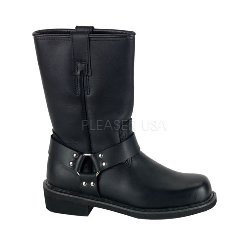 DEMONIA HARNESS BOOT Blk Leather Calf Boot Blk Leather