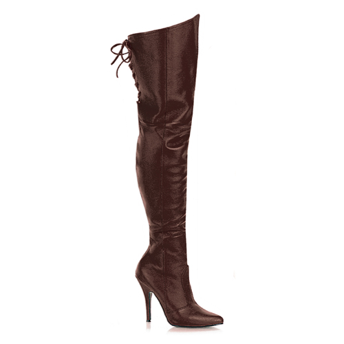 CLEARANCE LEGEND-8899 *5" Thigh BT W/ Lacing Detail At The Rear Brown Pig Leather