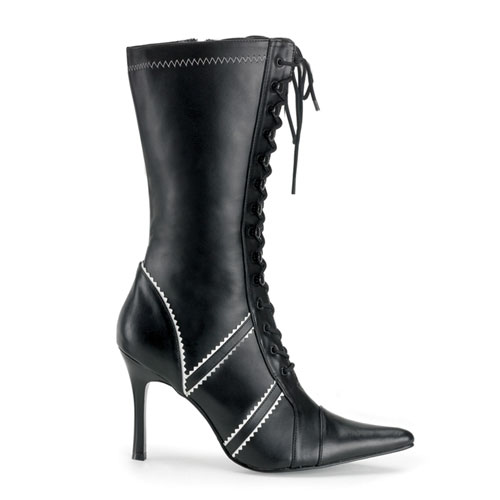 CLEARANCE PLAYER-125 *Blk Pu Sport Boot, 3 3/4" Blk Pu