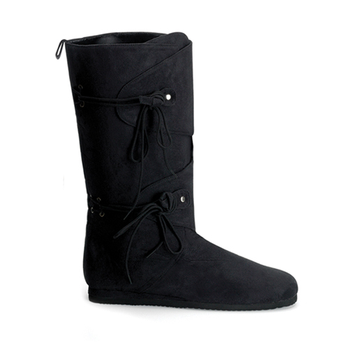 CLEARANCE RENAISSANCE-120 *WOMEN'S BLK SUEDE RENAISSANCE BOOT Blk Microfiber