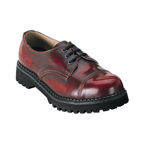 CLEARANCE ROCKY-03 *3 Eyelet S/T Burgundy Leather Shoe Burgundy Rub-Off Leather
