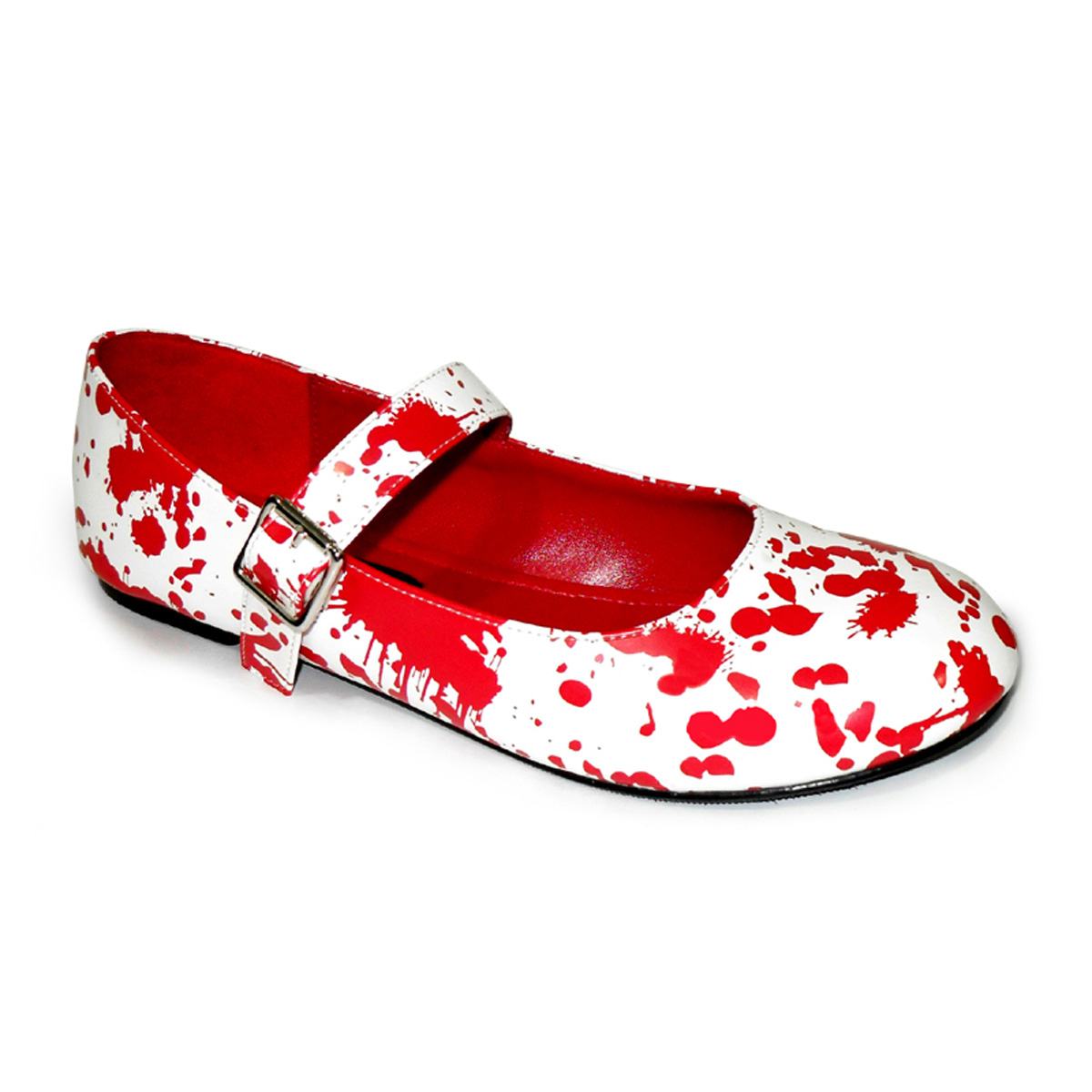 CLEARANCE BLOODY-16 *BLOODY-16 Wht Pat-Red