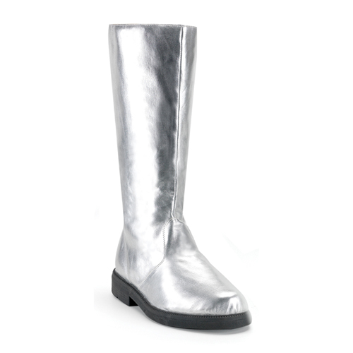 CLEARANCE CAPTAIN-100 *MEN'S SILVER PU BOOT Silver Pu