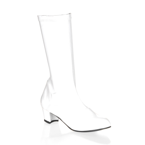 FUNTASMA CHACHA-180 Child GOGO Boot (Girls) Wht Str Pat