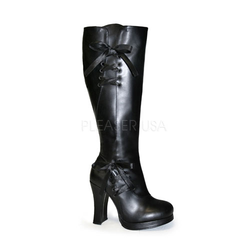 DEMONIA CRYPTO-300 4" HEEL Blk Pu