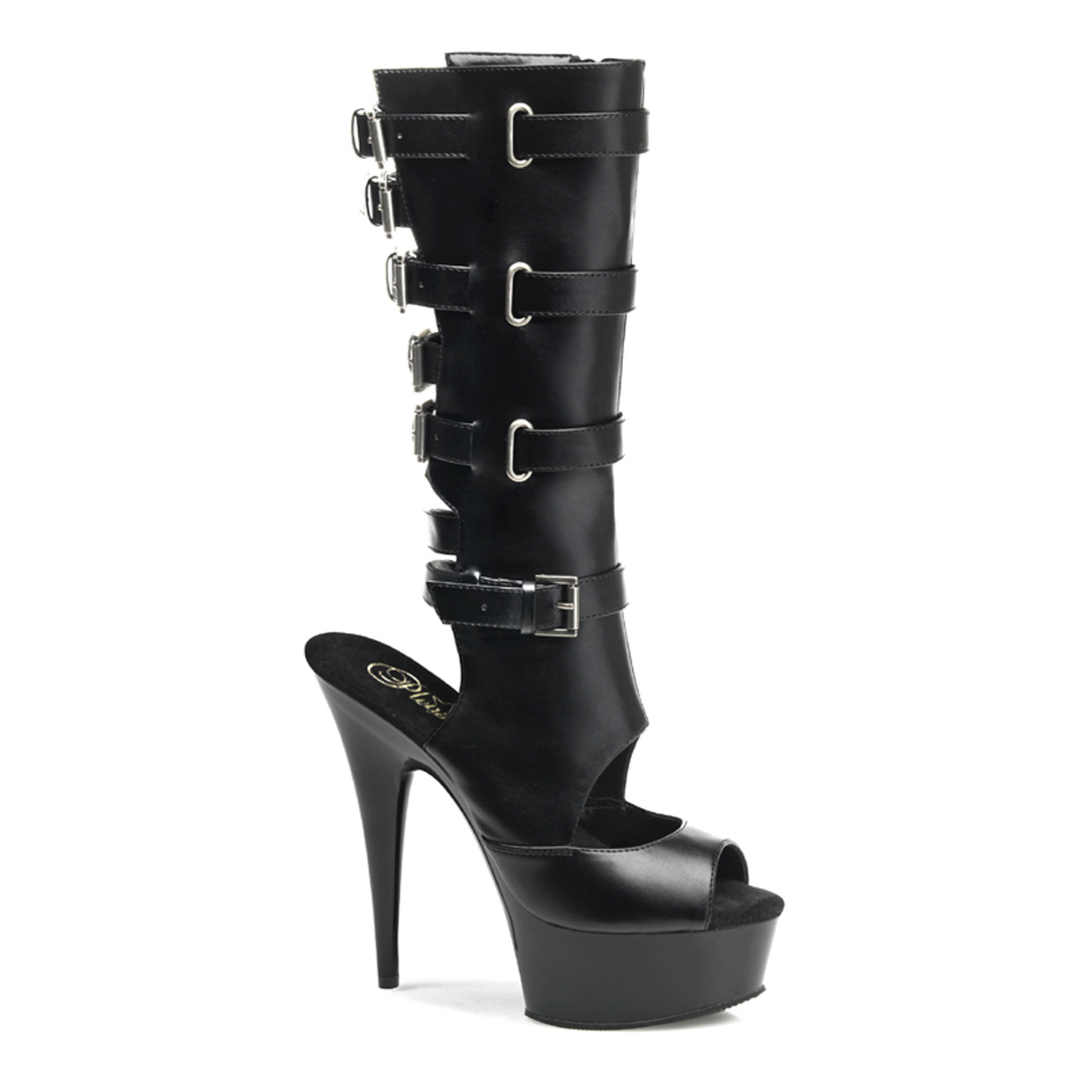 PLEASER DELIGHT-1013 Delight-1013 Blk Pu/Blk