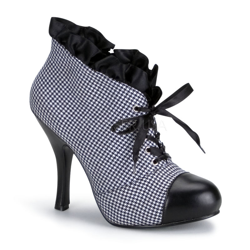 FUNTASMA DETECTIVE-66 DETECTIVE-66 Blk Pu-Houndstooth Fabric