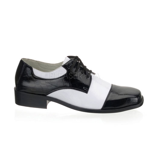 FUNTASMA DISCO-18 MEN'S DISCO SHOES Blk-Wht Pat