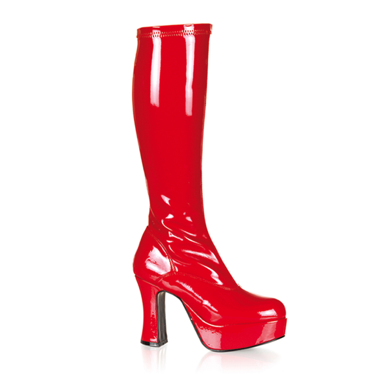 FUNTASMA EXOTICA-2000 4" Heel Platform GOGO Boot Red Str Pat