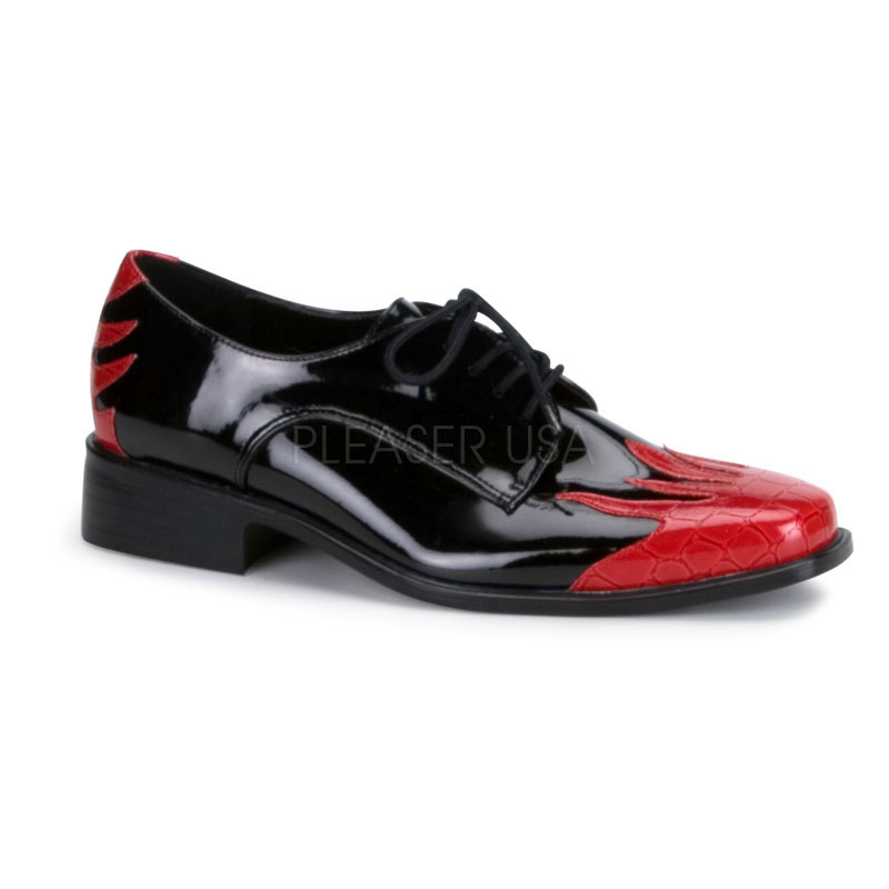 FUNTASMA FLAME-03 FLAME-03 Blk-Dark Red Croc Pat