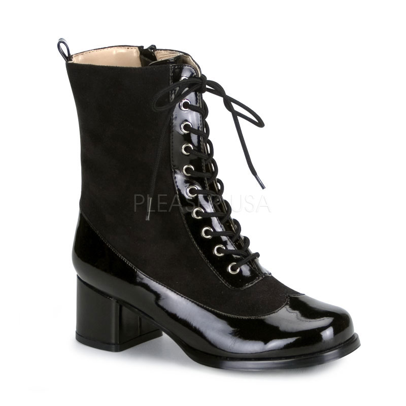 FUNTASMA GOGO-65 Child GOGO Boot (Girls) Blk Sueded Pu-Pat