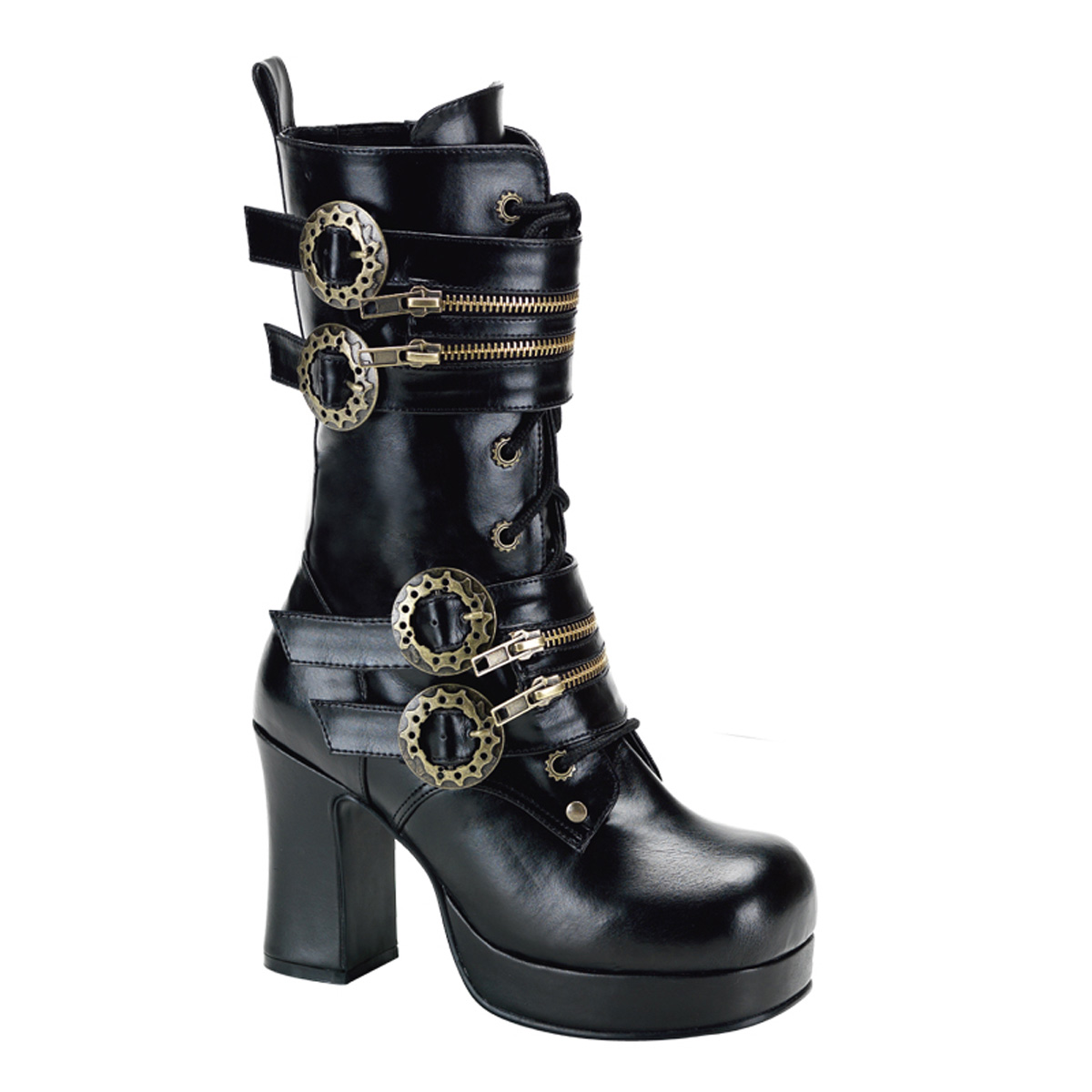 DEMONIA GOTHIKA-100 3 3/4" Blk Pu