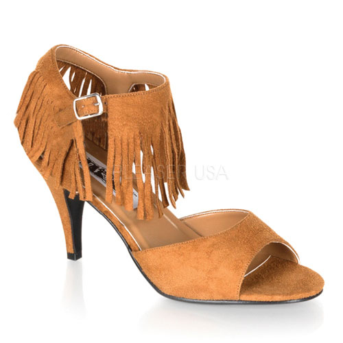 CLEARANCE INDIAN-01 *Sexy Indian Heels Tan Microfiber