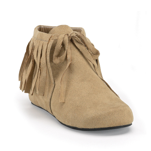 CLEARANCE INDIAN-52 *Indian Shoes Tan Microfiber