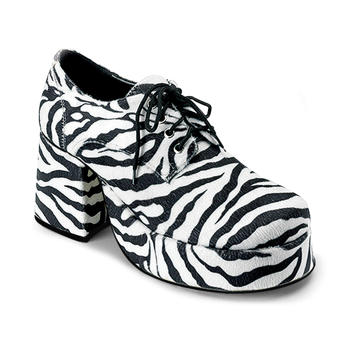 FUNTASMA JAZZ-02 MEN ZEBRA FUR DISCO SHOES Zebra Fur