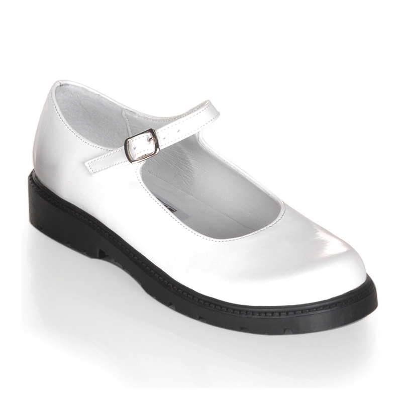 CLEARANCE MARYJANE-05 *Child Maryjane Wht Pat