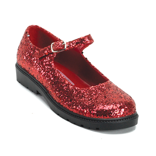 CLEARANCE MARYJANE-05G *Child Maryjane Red Gltr