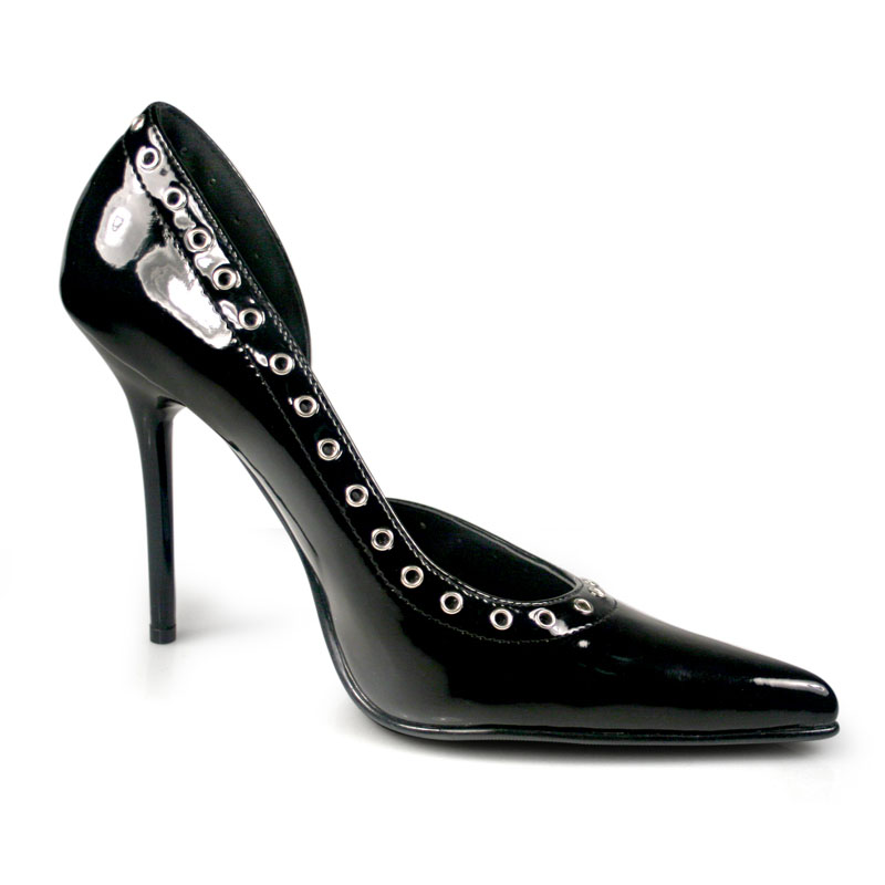 CLEARANCE MILAN-05 *4 1/2" Class Pump W/ An Open Arch Black Patent
