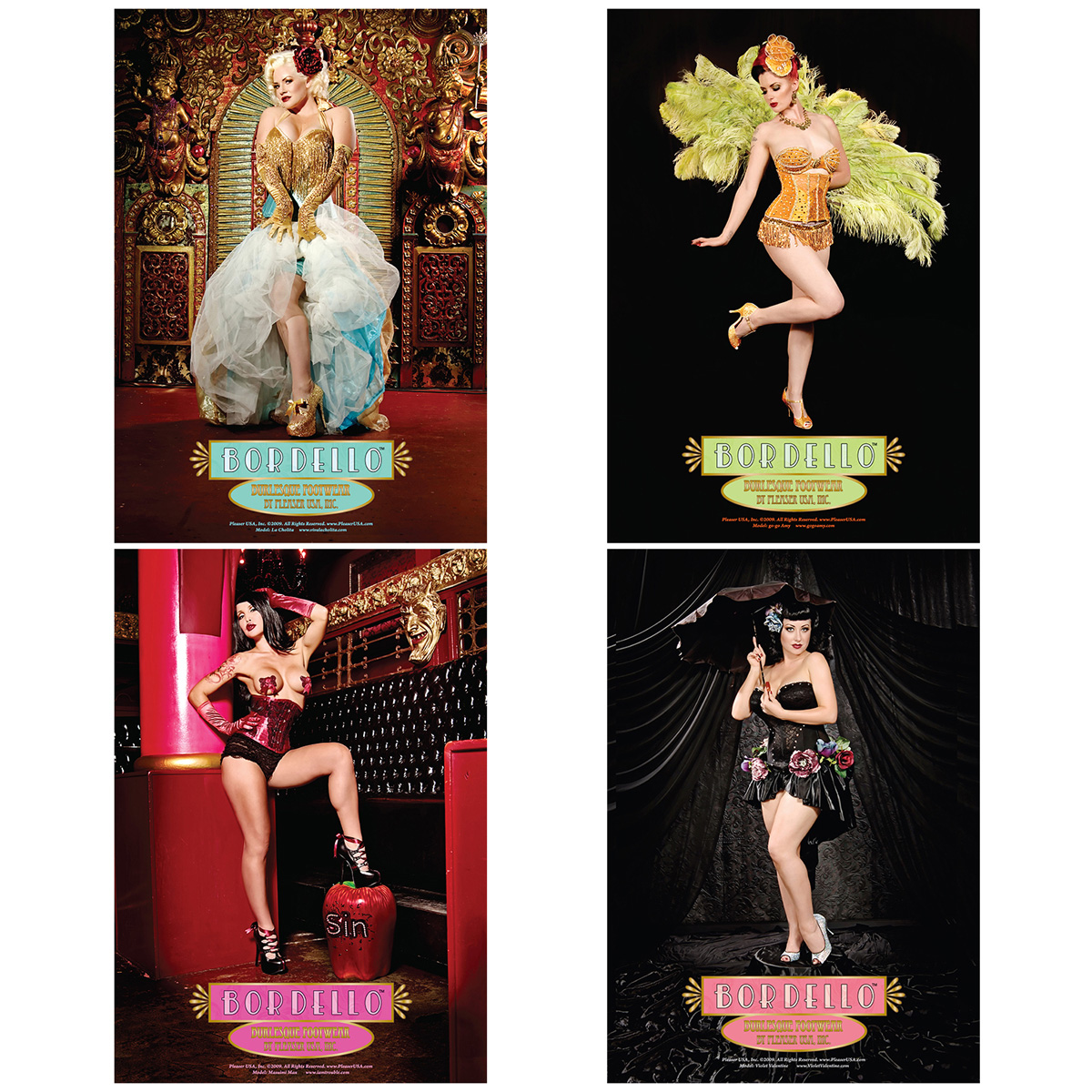 ACCESSORIES POSTER-BORDELLO 1 SET O F4 BORDELLO POSTERS/STD