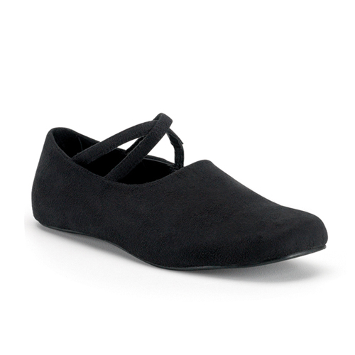 CLEARANCE RENAISSANCE-12 *WOMEN'S BLK MICROFIBER RENAISSANCE SHOE Blk Microfiber