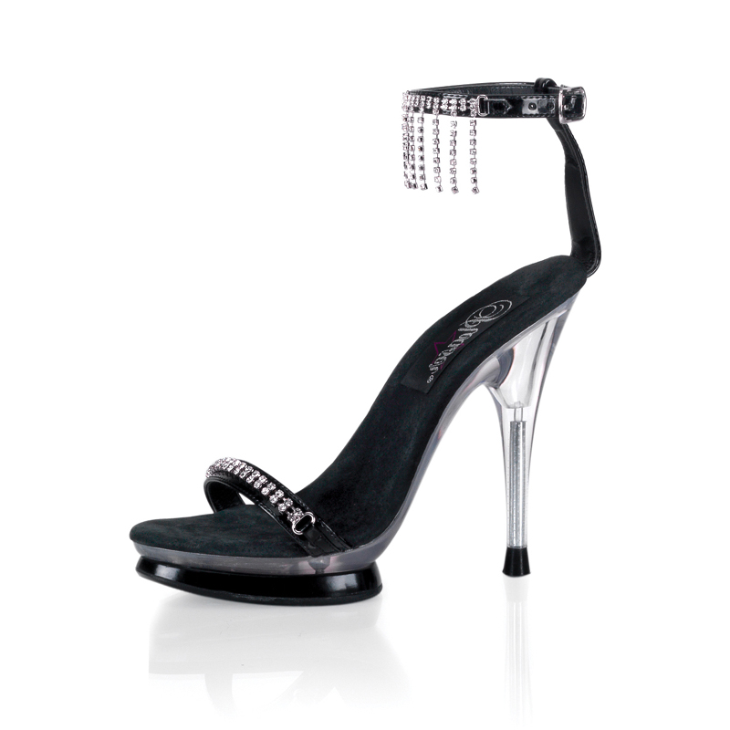 CLEARANCE STARLET-563 *5" Double-Decked PF Sandal W/ Blk/Clr