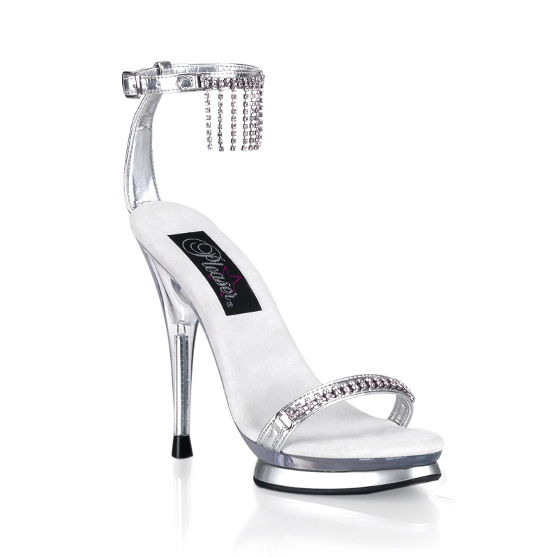 CLEARANCE STARLET-563 *5" Double-Decked PF Sandal W/ Slv/Clr