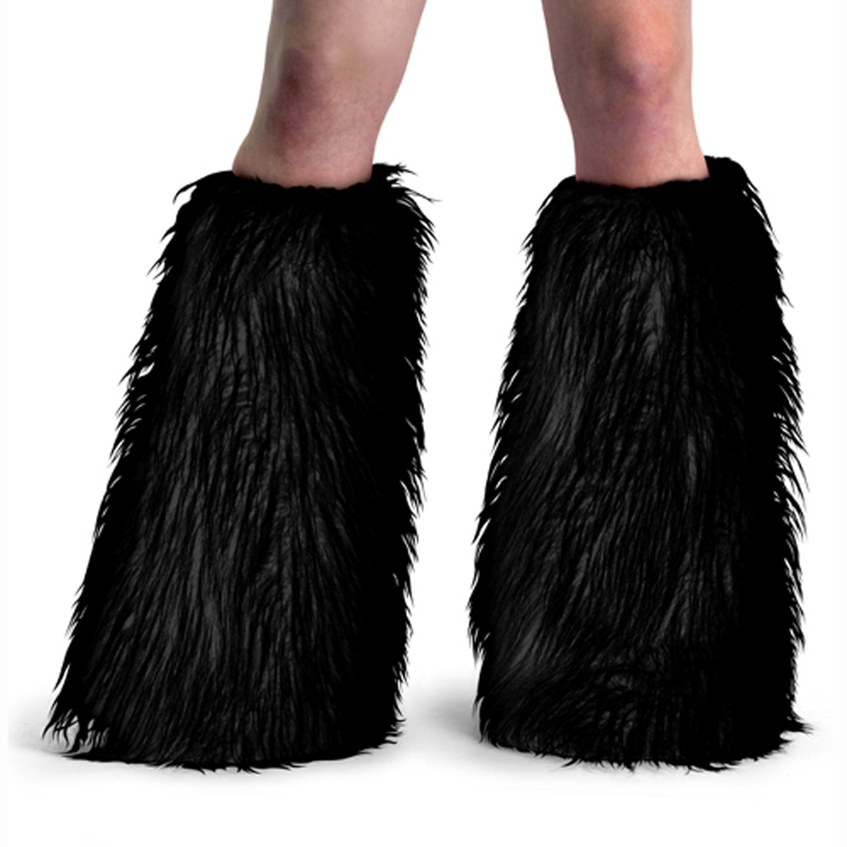ACCESSORIES YETI-01 Blk Faux Fur Boot Sleeve/Blk Faux Fur