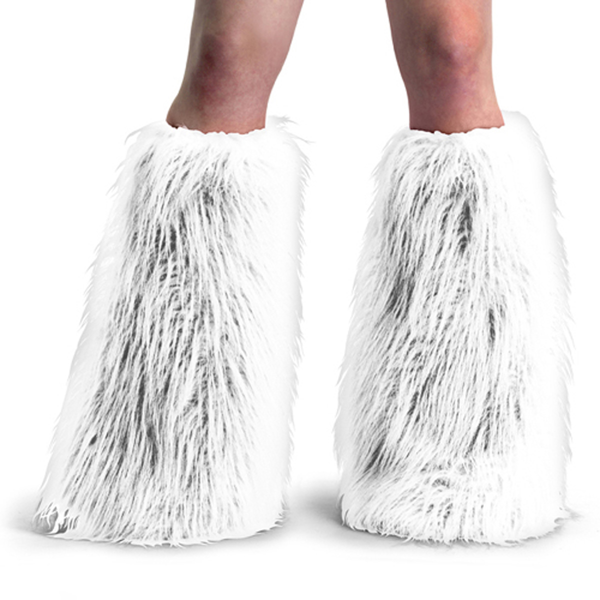 ACCESSORIES YETI-01 Wht Faux Fur Boot Sleeve Wht Faux Fur