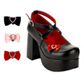 ABBEY-03 Bred klack Mary Jane Vegan