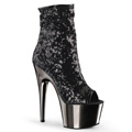 ADORE-1008SQ Fetisch Glitter & paljetter Peep-toe Stövlett Vegan