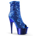 ADORE-1008SQ Fetisch Glitter & paljetter Peep-toe Stövlett Vegan