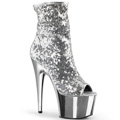 ADORE-1008SQ Fetisch Glitter & paljetter Peep-toe Stövlett Vegan
