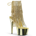 ADORE-1017RSF Fetisch Fransar Glitter & paljetter Peep-toe Stövlett
