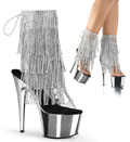 ADORE-1017RSF Fetisch Fransar Glitter & paljetter Peep-toe Stövlett