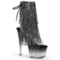 ADORE-1017RSFT Fetisch Fransar Glitter & paljetter Peep-toe Stövlett